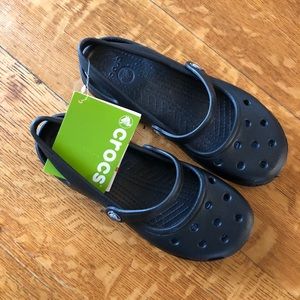 Crocs Black Mary Jane - Sz 6 - Brand new
